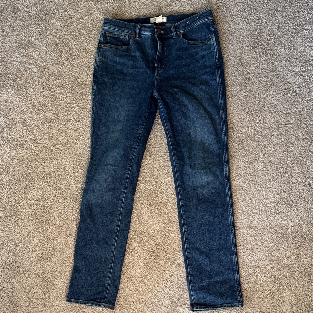 Madewell Skinny Jeans in Deep Indigo Wash